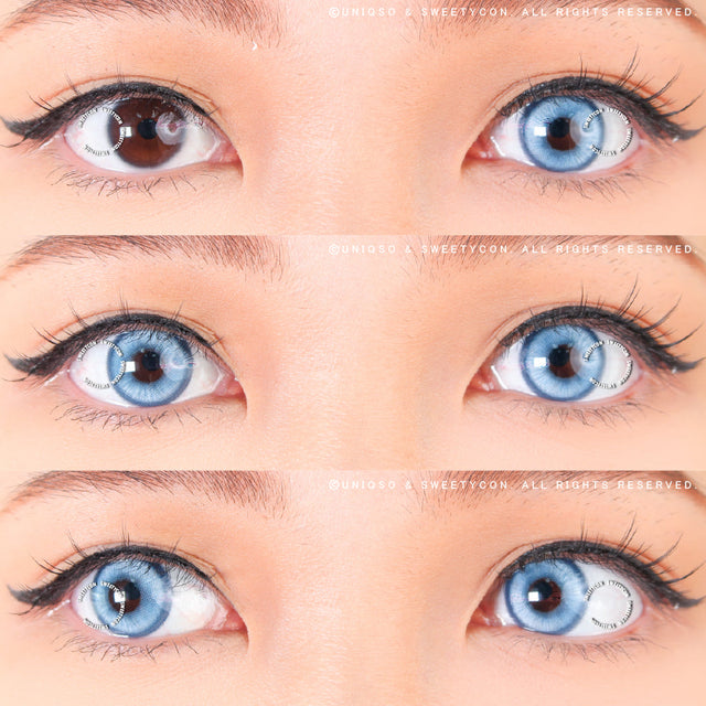 1 Day Sweety Star Tears Blue (2 or 10 lenses/pack)-Colored Contacts-UNIQSO EU