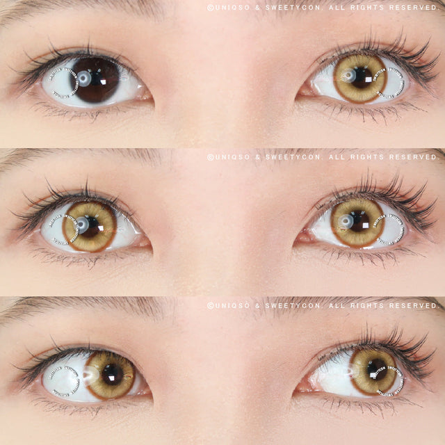 1 Day Sweety Star Tears Golden Brown (2 or 10 lenses/pack)-Colored Contacts-UNIQSO EU