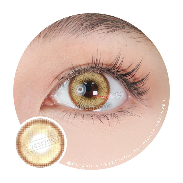 1 Day Sweety Star Tears Golden Brown (2 or 10 lenses/pack)-Colored Contacts-UNIQSO EU