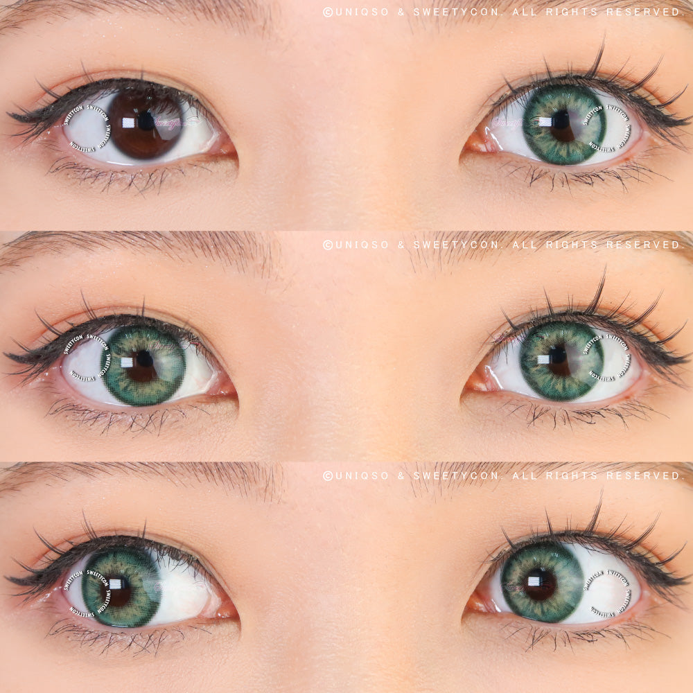 1 Day Sweety Seafoam Papakolea (10 lenses/pack)-Colored Contacts-UNIQSO