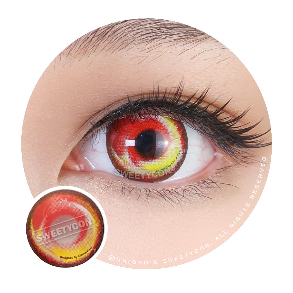 Anime Fire by KleinerPixel (1 lens/pack)-Colored Contacts-UNIQSO EU