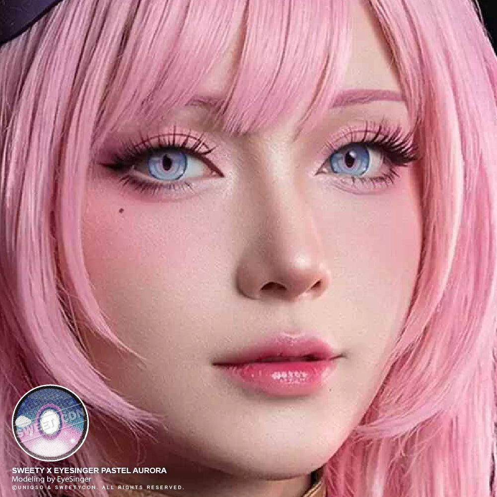 Sweety x Eyesinger Pastel Aurora (2 lenses/pack)-Colored Contacts-UNIQSO EU