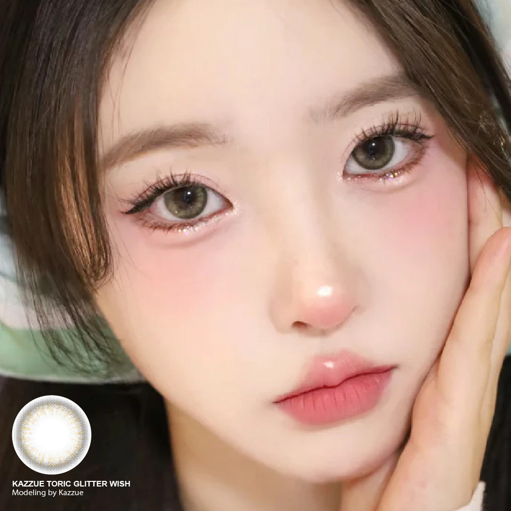 Kazzue Toric Glitter Wish (1 lens/pack)-Colored Contacts-UNIQSO EU