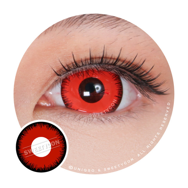 Sweety Mini Sclera Mystic Red (1 lens/pack)-Mini Sclera Contacts-UNIQSO