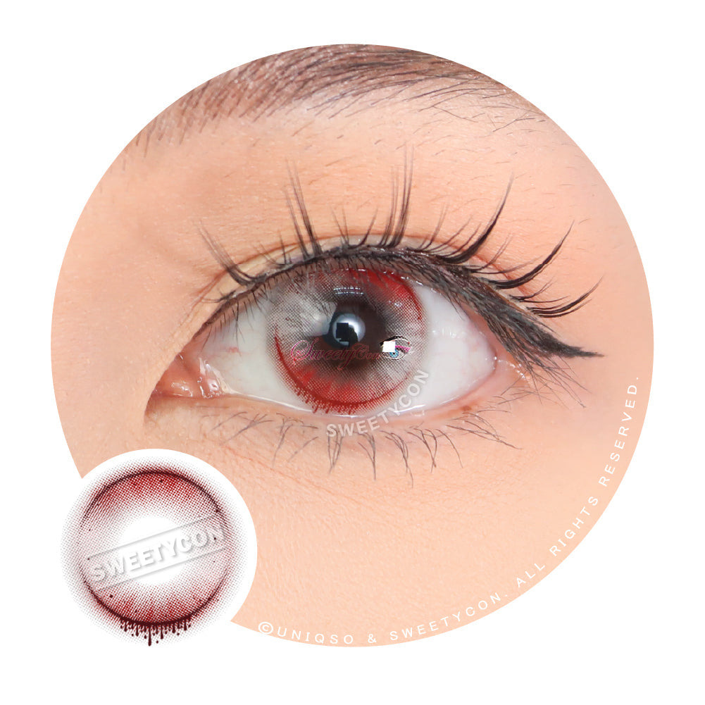 Sweety Crazy Witch Tears Red (1 lens/pack)-Crazy Contacts-UNIQSO EU