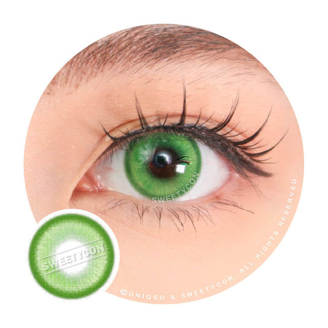 Sweety Halo Light Green (1 lens/pack)-Colored Contacts-UNIQSO EU