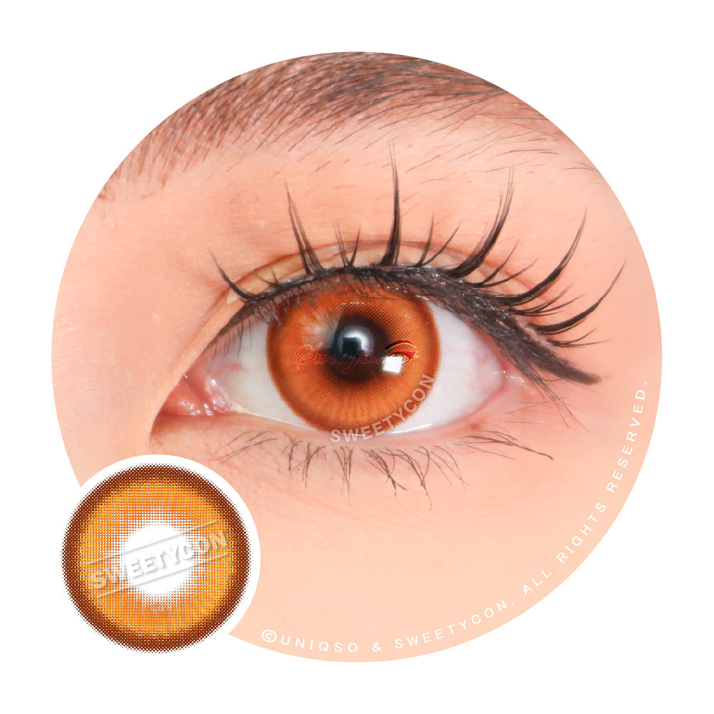 Sweety Halo Choco (1 lens/pack)-Colored Contacts-UNIQSO