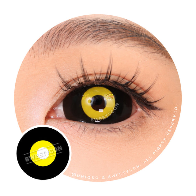 Sweety Yellow Sclera Contacts Yellow Ghoul (1 lens/pack)-Sclera Contacts-UNIQSO EU