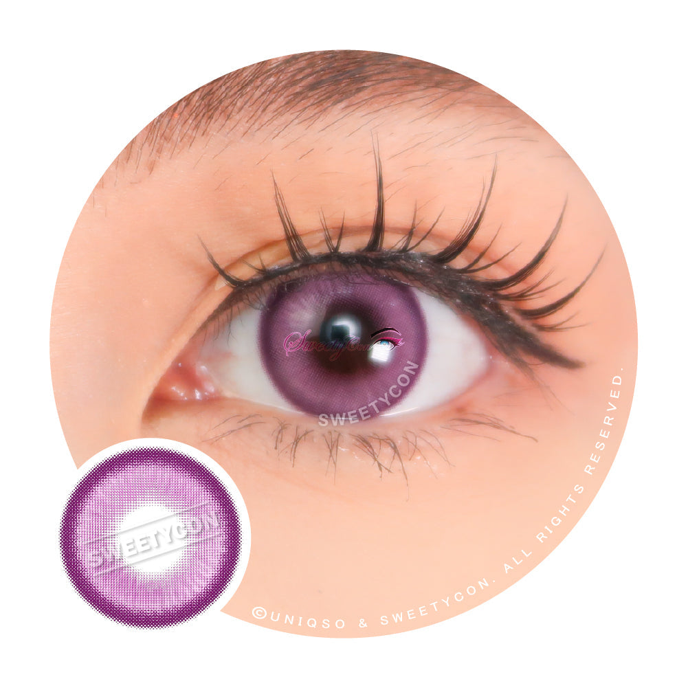 Sweety Halo Purple (1 lens/pack)-Colored Contacts-UNIQSO EU