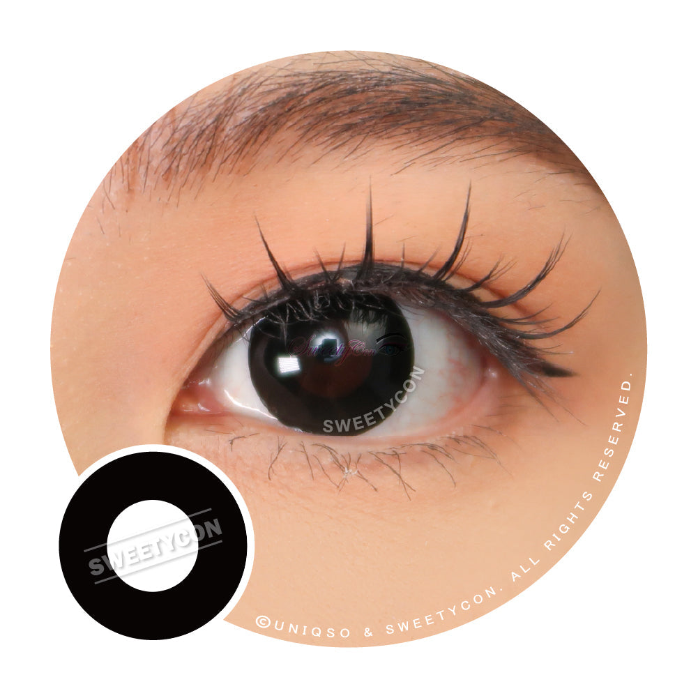 Sweety Crazy Solid Black II (1 lens/pack)-Crazy Contacts-UNIQSO EU