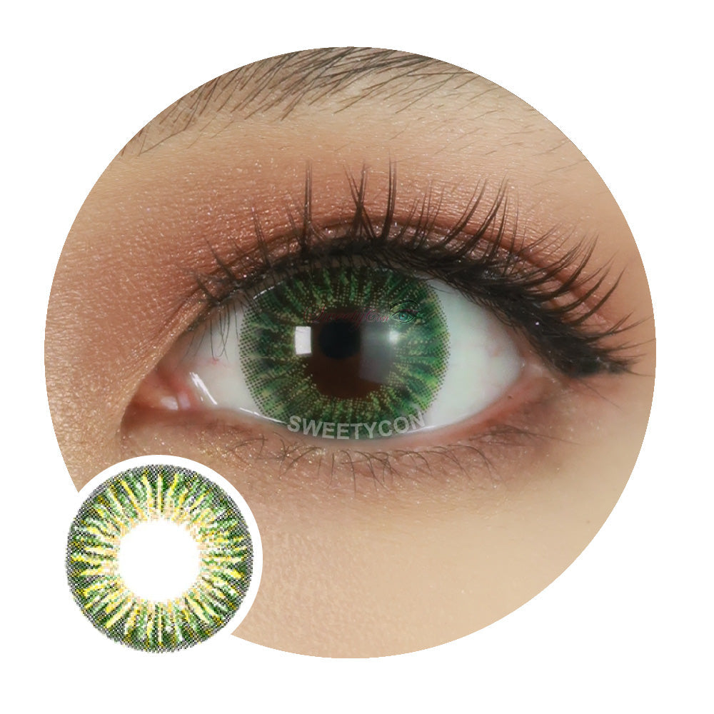 Kazzue Heavenly Lollipop Green (1 lens/pack)-Colored Contacts-UNIQSO