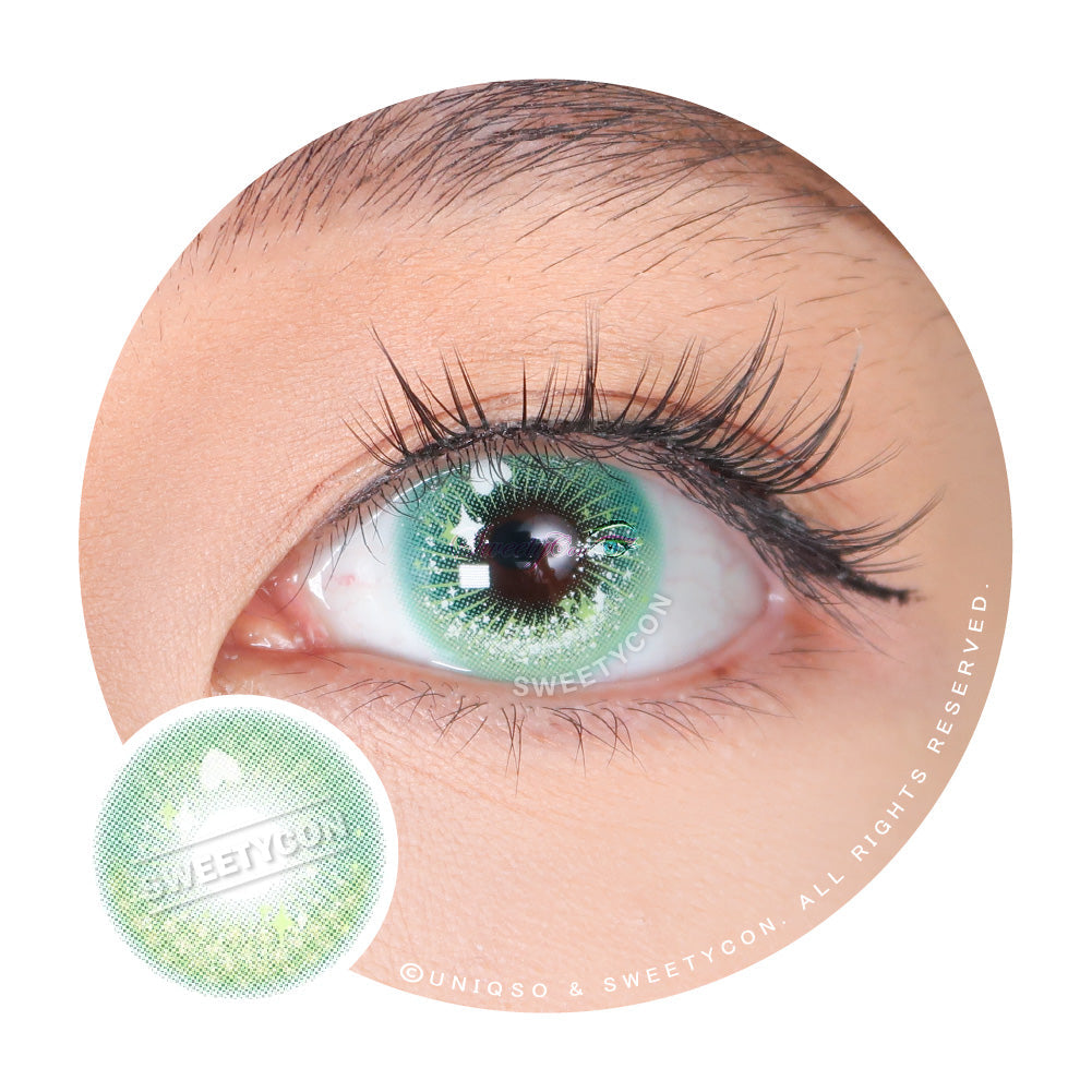 Sweety Crazy Candy Pop Green (1 lens/pack)-Colored Contacts-UNIQSO