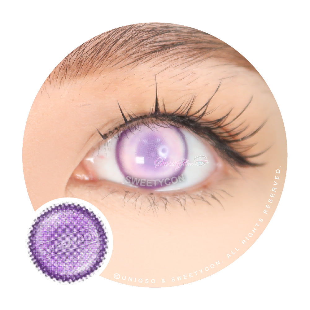 Sweety Delulu Violet (1 lens/pack)-Colored Contacts-UNIQSO