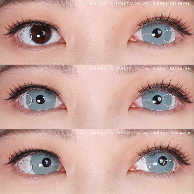 Sweety Mini Sclera Gray (1 lens/pack)-Mini Sclera Contacts-UNIQSO