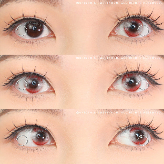 Sweety Crazy Witch Tears Red (1 lens/pack)-Crazy Contacts-UNIQSO