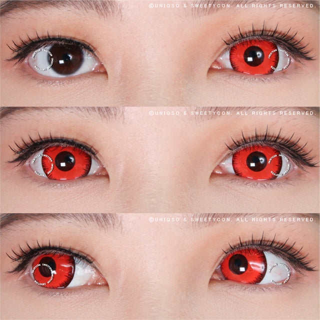 Sweety Mini Sclera Mystic Red (1 lens/pack)-Mini Sclera Contacts-UNIQSO