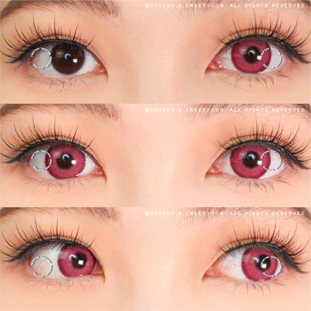 Sweety Halo Rose (1 lens/pack)-Colored Contacts-UNIQSO EU