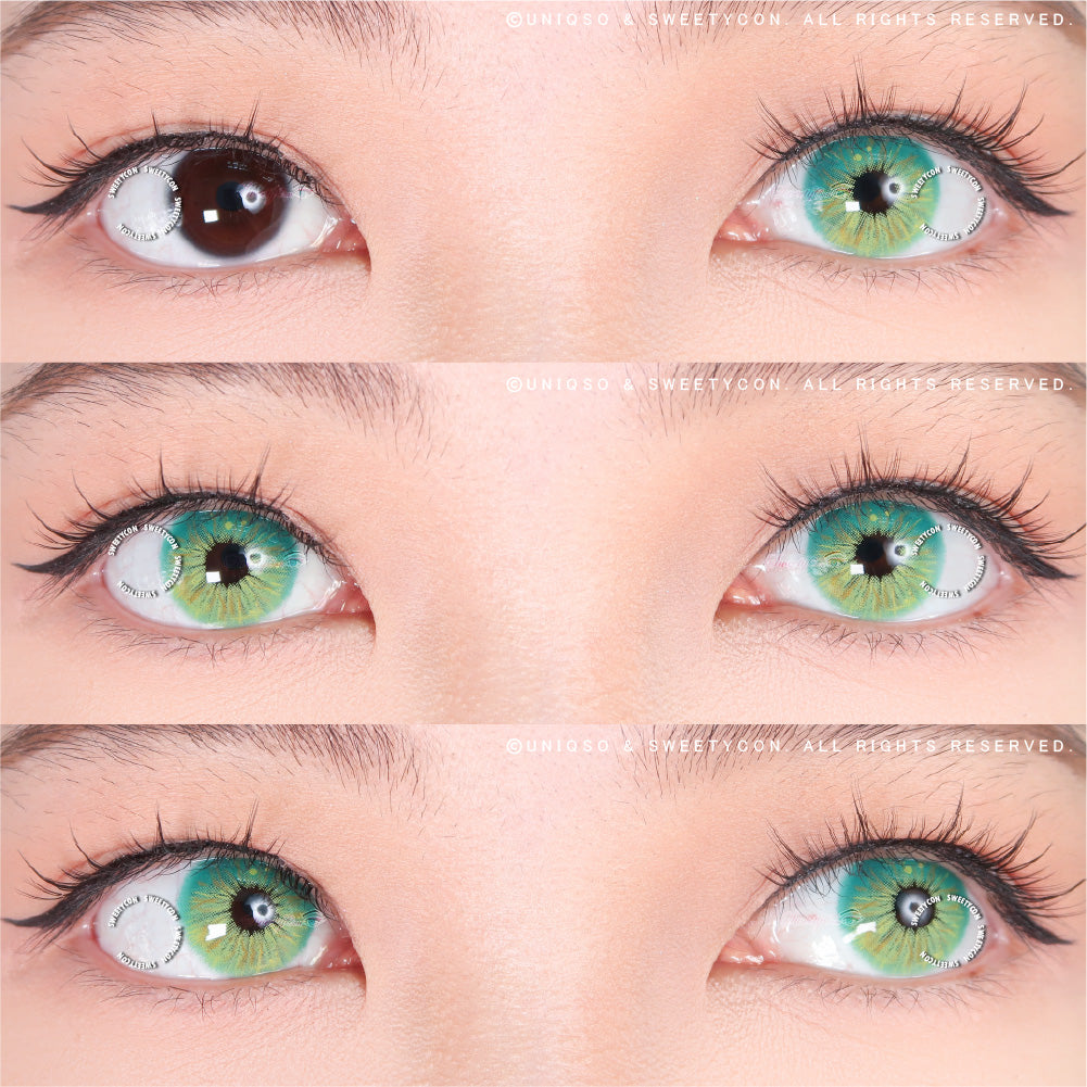 Sweety Crazy Lollipop Green (1 lens/pack)-Colored Contacts-UNIQSO