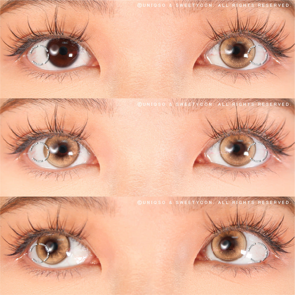Sweety Butterfly Brown (1 lens/pack)-Colored Contacts-UNIQSO