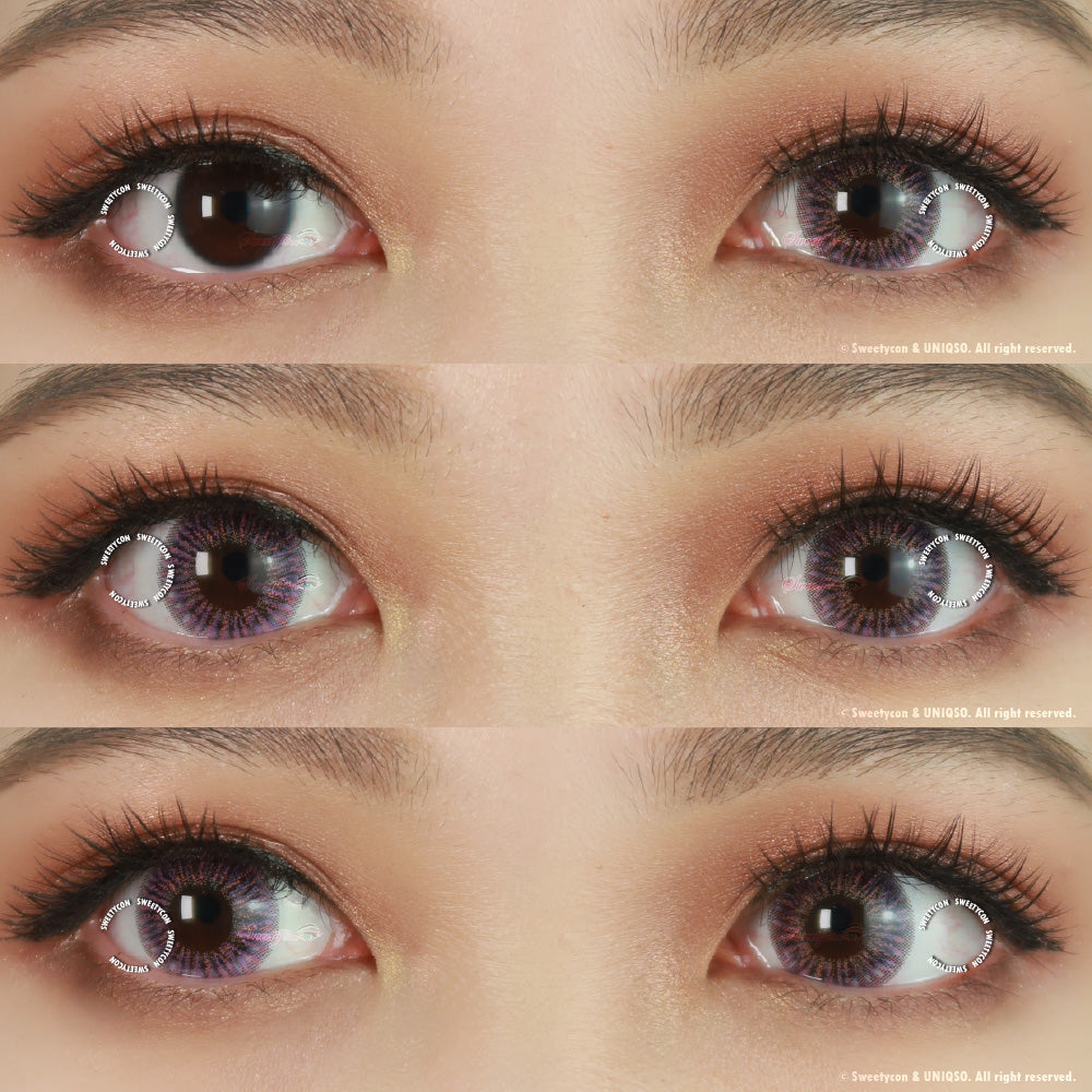 Kazzue Heavenly Macaron Violet (1 lens/pack)-Colored Contacts-UNIQSO