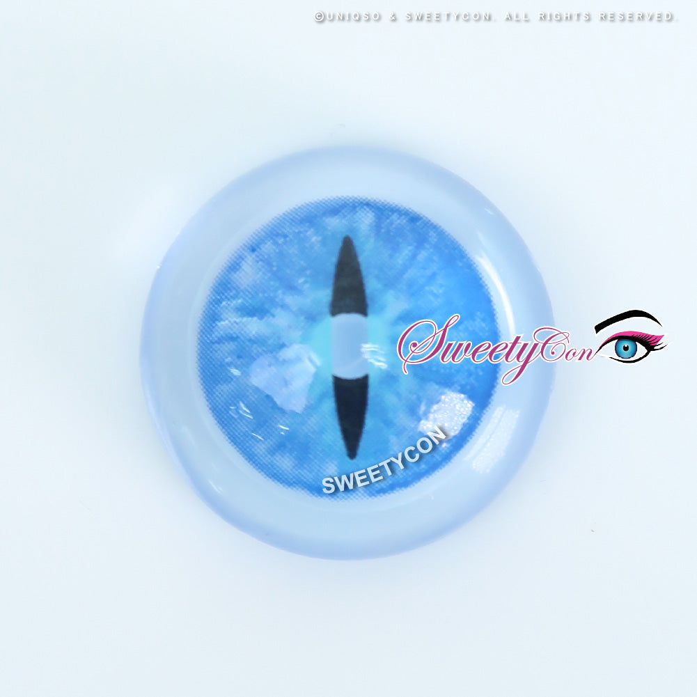 Sweety Crazy Blue Demon Eye / Cat Eye (New) (1 lens/pack)-Crazy Contacts-UNIQSO EU
