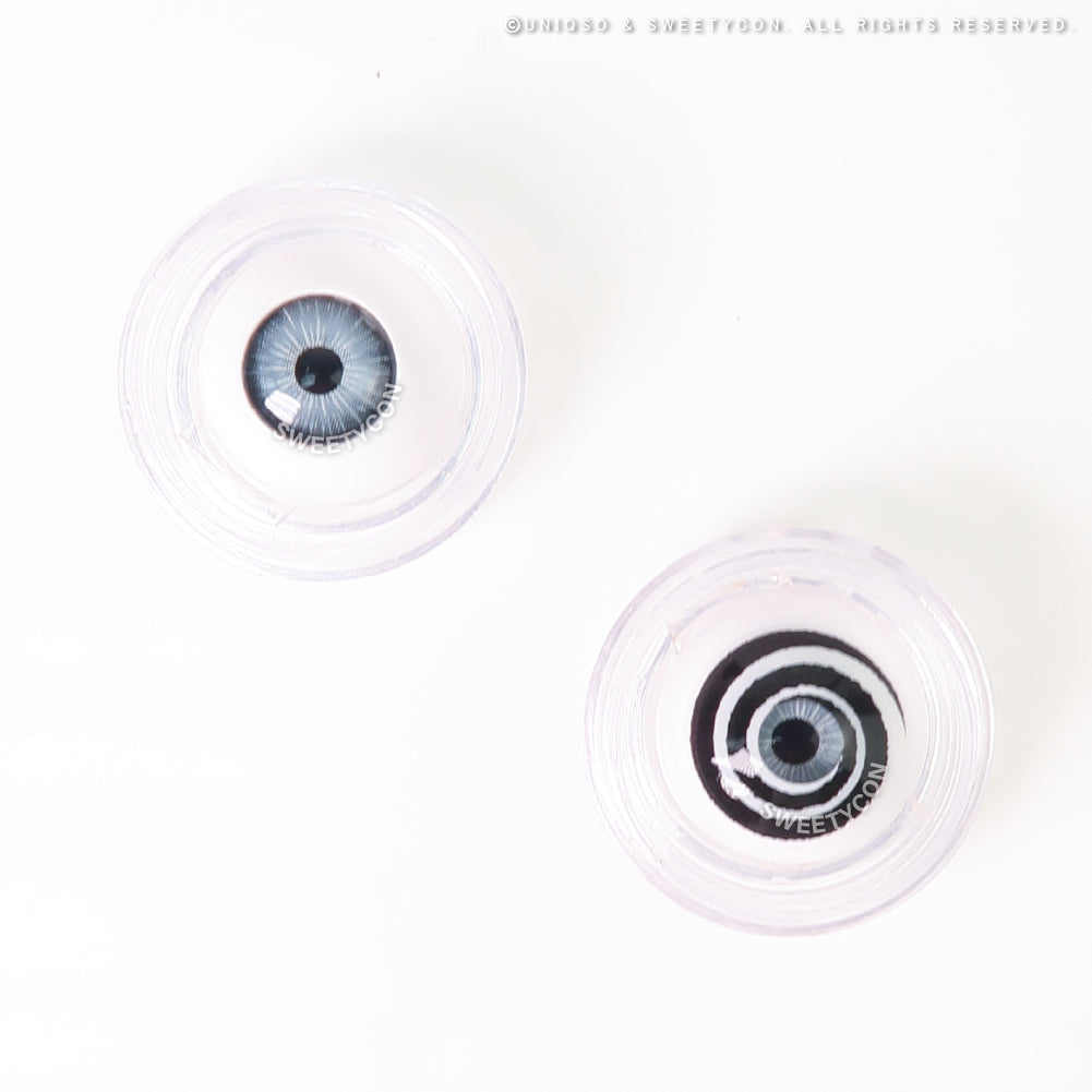 Sweety Mini Sclera Black Spiral (1 lens/pack)-Mini Sclera Contacts-UNIQSO