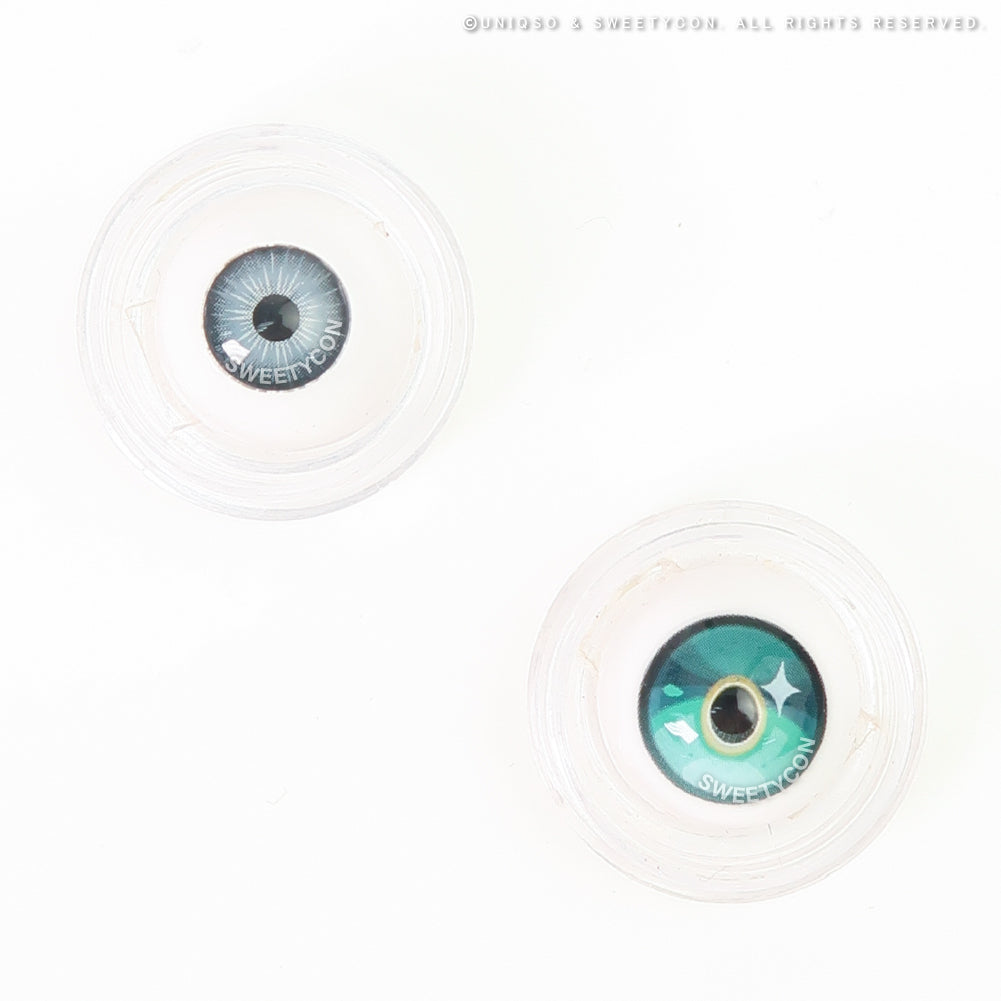 Sweety x Eyesinger Aqua Gemstone (2 lenses/pack)-Colored Contacts-UNIQSO EU