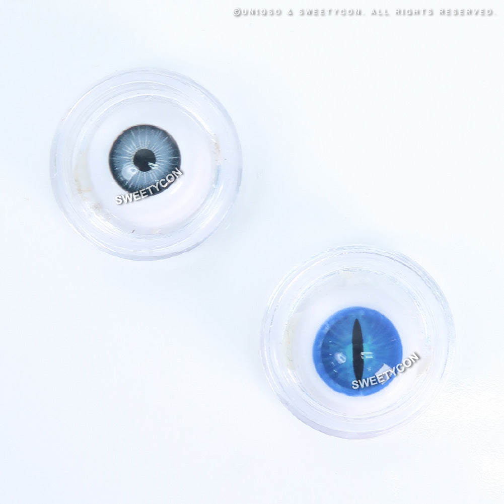 Sweety Crazy Blue Demon Eye / Cat Eye (New) (1 lens/pack)-Crazy Contacts-UNIQSO EU