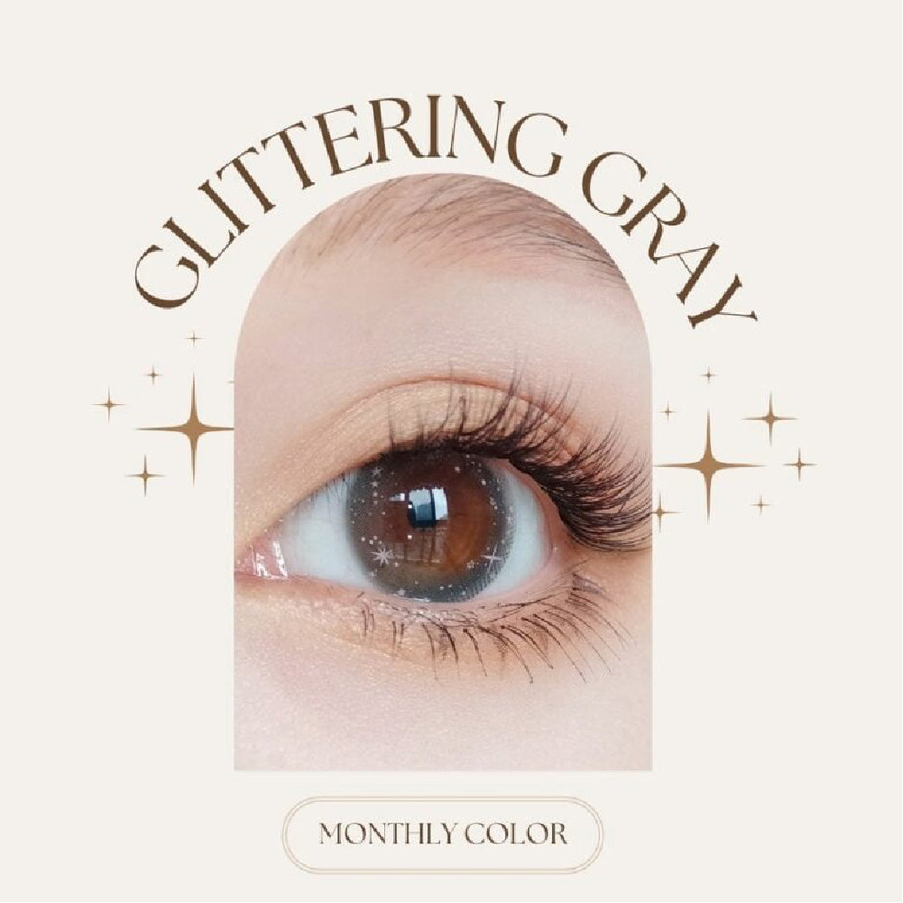 SEED Monthly Color Lens UV - Glittering Gray-Colored Contacts-UNIQSO EU