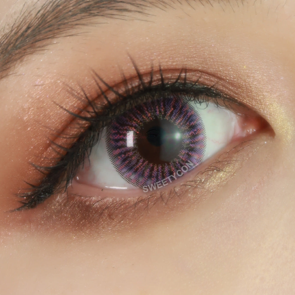 Kazzue Heavenly Macaron Violet (1 lens/pack)-Colored Contacts-UNIQSO