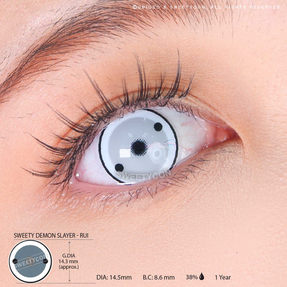 Sweety Demon Slayer - Spider Demon Rui (1 lens/pack)-Colored Contacts-UNIQSO