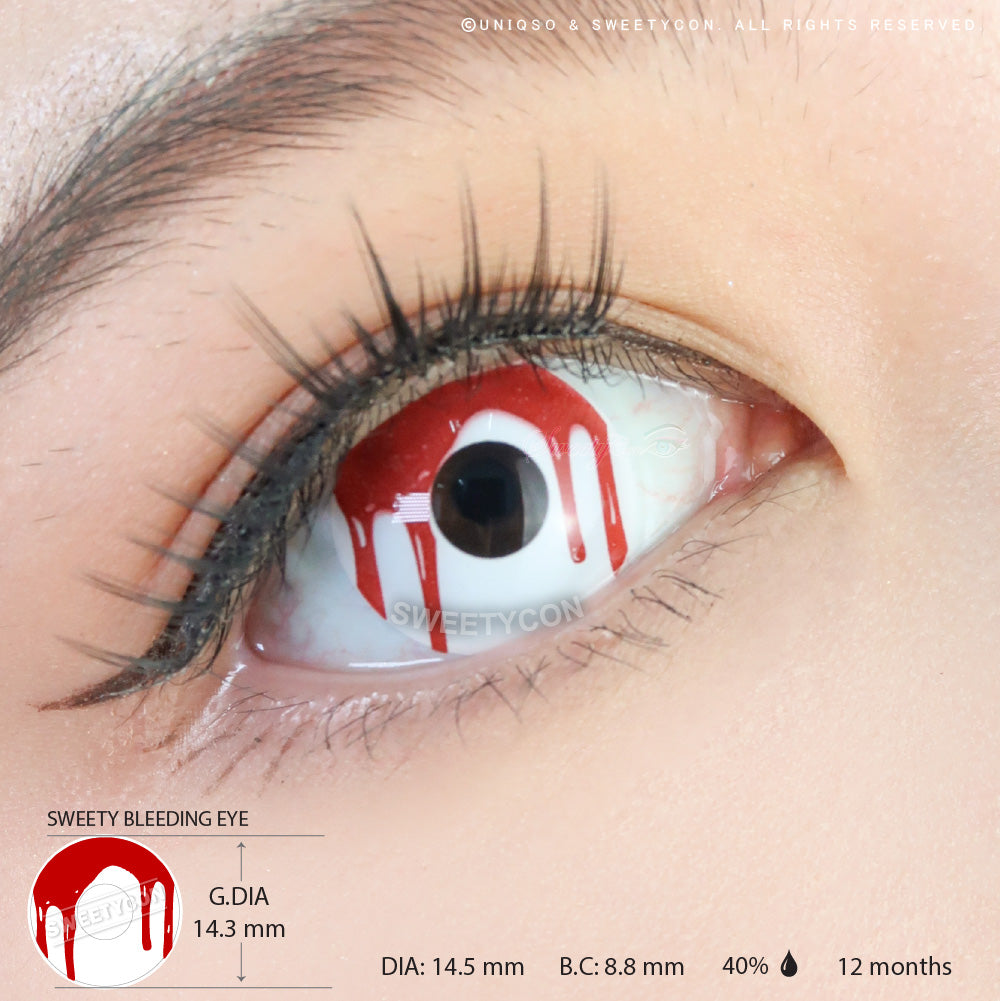 Sweety Crazy Bleeding Eye (1 lens/pack)-Crazy Contacts-UNIQSO