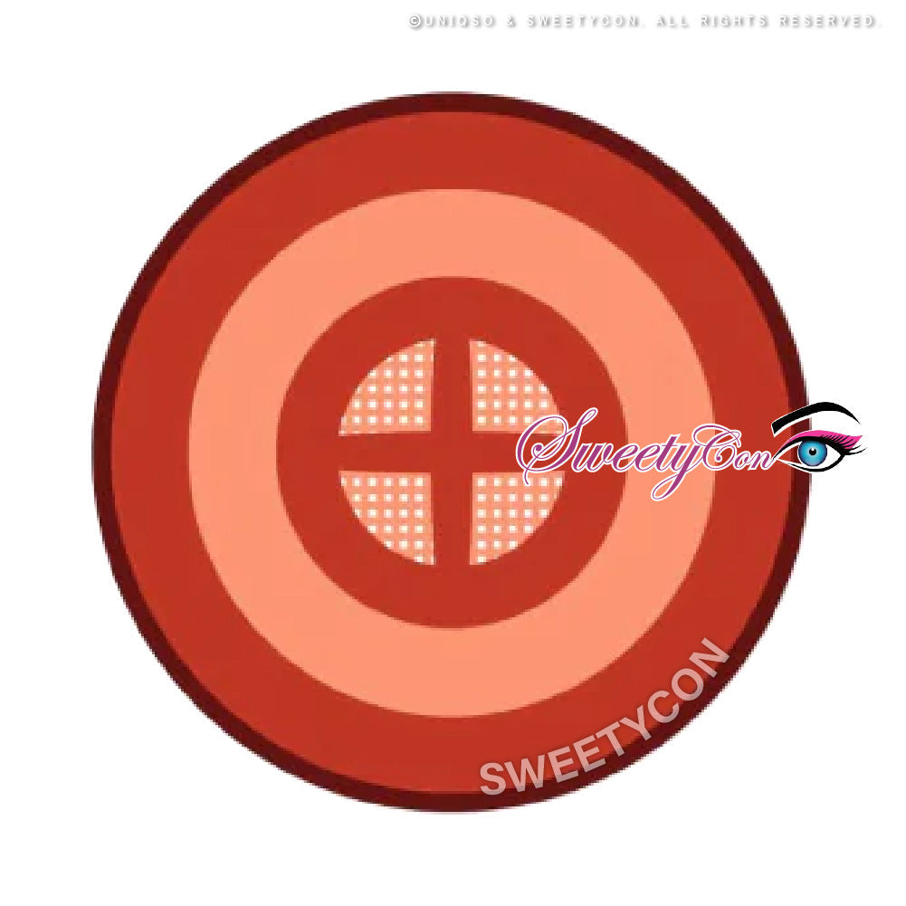 Sweety Crazy Red Target (Chainsaw Man - Power) (1 lens/pack)-Crazy Contacts-UNIQSO