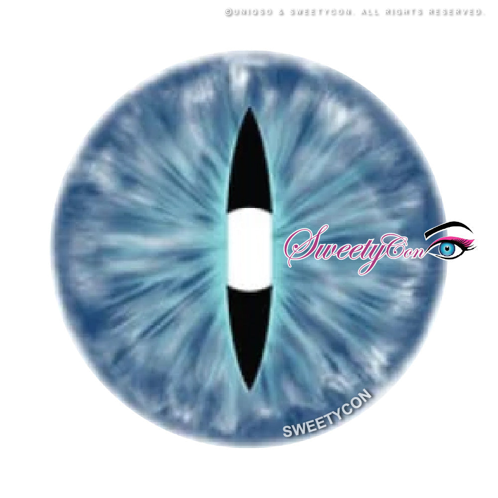 Sweety Crazy Blue Demon Eye / Cat Eye (New) (1 lens/pack)-Crazy Contacts-UNIQSO EU