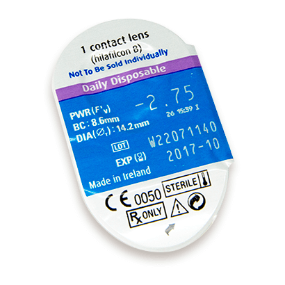 Bausch & Lomb Daily Disposable (10 lenses/pack)-Clear Contacts-UNIQSO EU