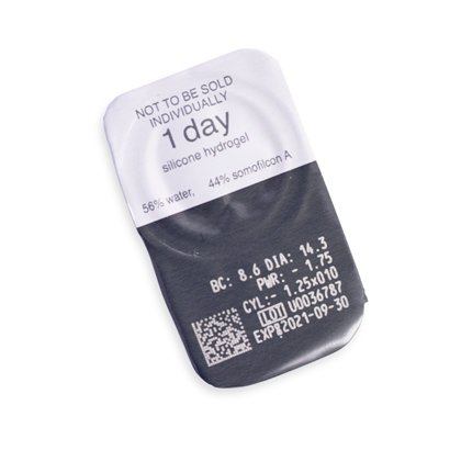 Clariti 1 Day Toric (Astigmatism) (30 lenses/pack)-Clear Contacts-UNIQSO EU