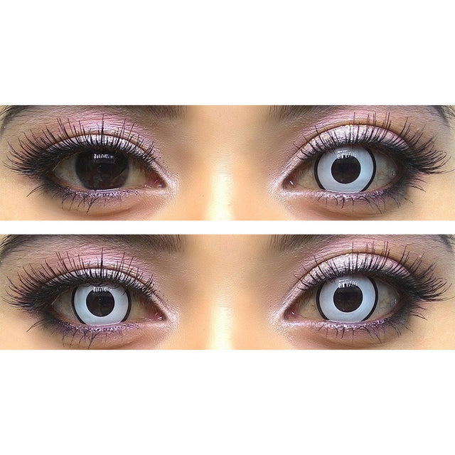 Colorvue Crazy White Zombie - 3 Months (Prescription) (2 lenses/pack)-Crazy Contacts-UNIQSO EU