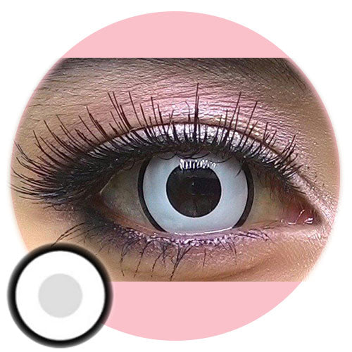Colorvue Crazy White Zombie - 3 Months (Prescription) (2 lenses/pack)-Crazy Contacts-UNIQSO EU