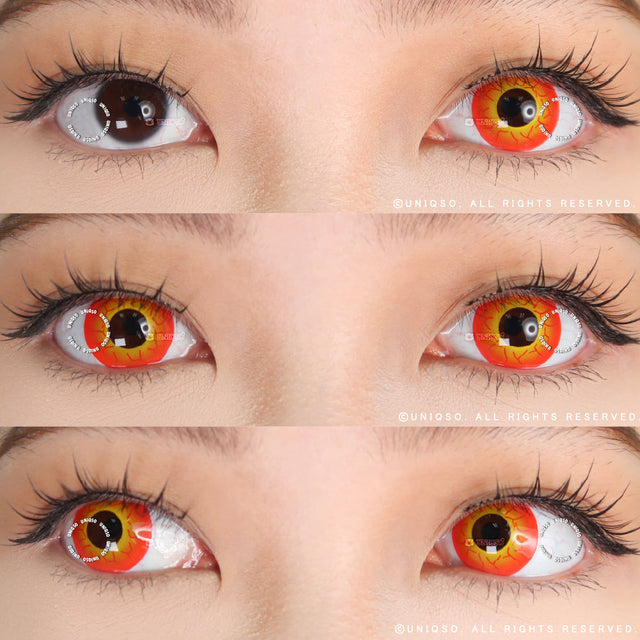 Coscon Crazy with Power - Inferno Crack (1 lens/pack)-Crazy Contacts-UNIQSO EU