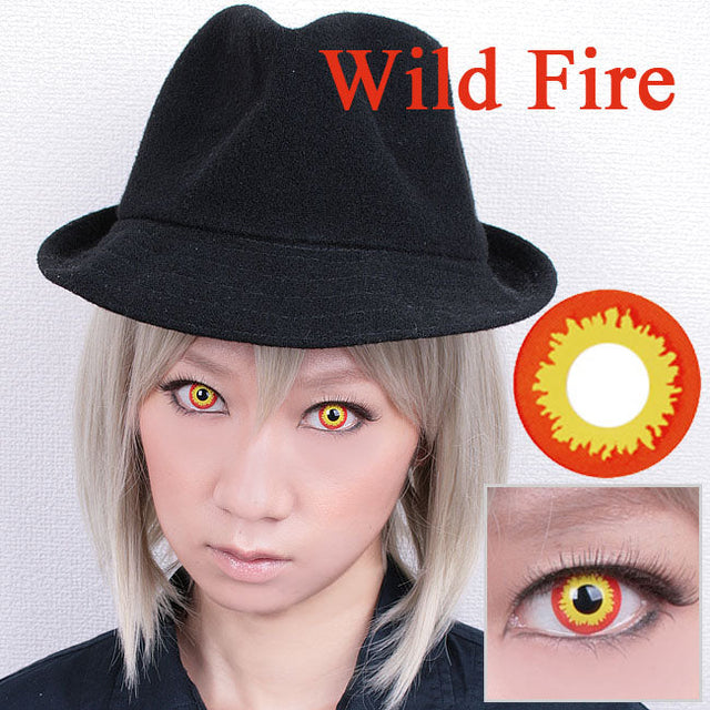 Coscon Crazy with Power - Wild Fire (1 lens/pack)-Crazy Contacts-UNIQSO EU