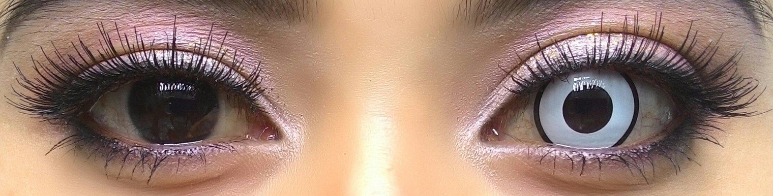 Coscon Crazy with Power - Zombie White (1 lens/pack)-Crazy Contacts-UNIQSO EU