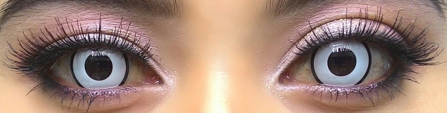 Coscon Crazy with Power - Zombie White (1 lens/pack)-Crazy Contacts-UNIQSO EU