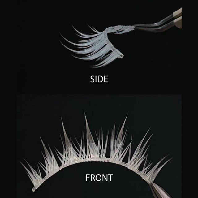 Cosplay Lower and Upper White Eyelash Set-Fake Eyelash-UNIQSO EU