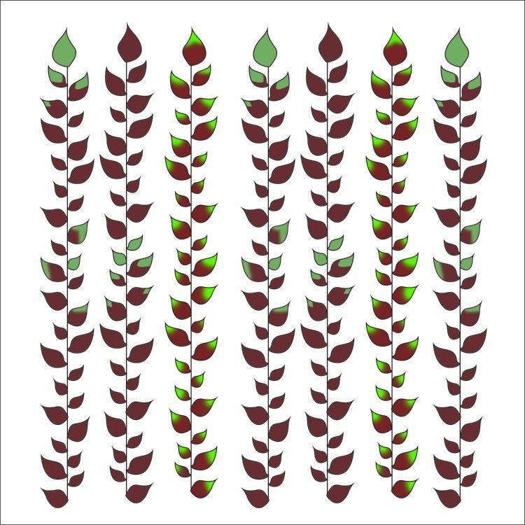 Demon Killer Tattoo Sticker Pink Red Leaf-Cosplay Accessories-UNIQSO EU