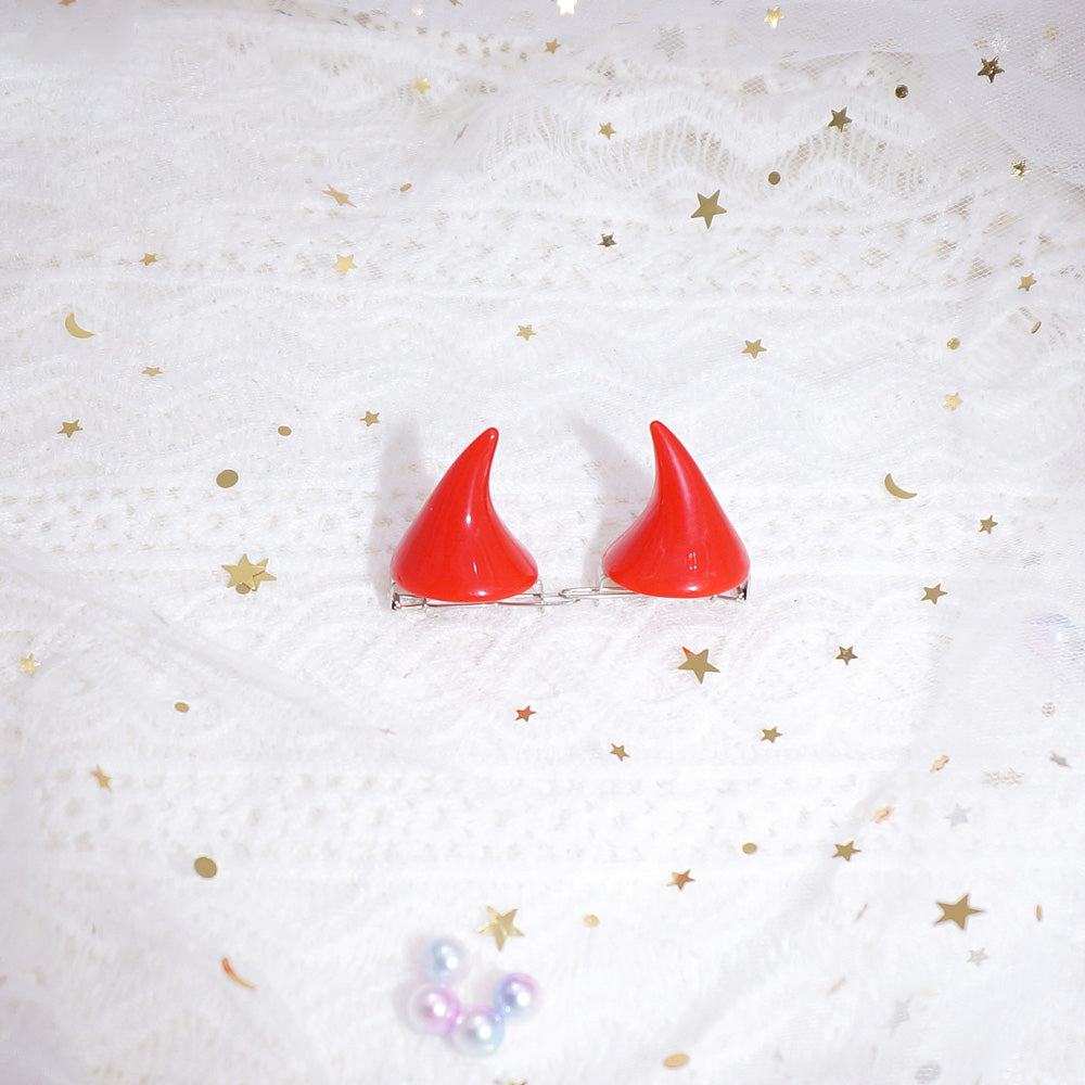 Devil Horn Hairpin Side Clip-Cosplay Accessories-UNIQSO EU