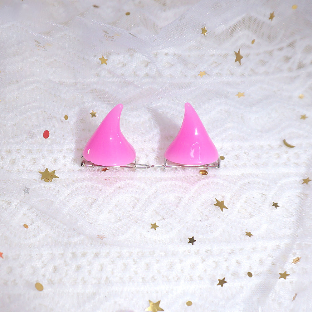 Devil Horn Hairpin Side Clip-Cosplay Accessories-UNIQSO EU