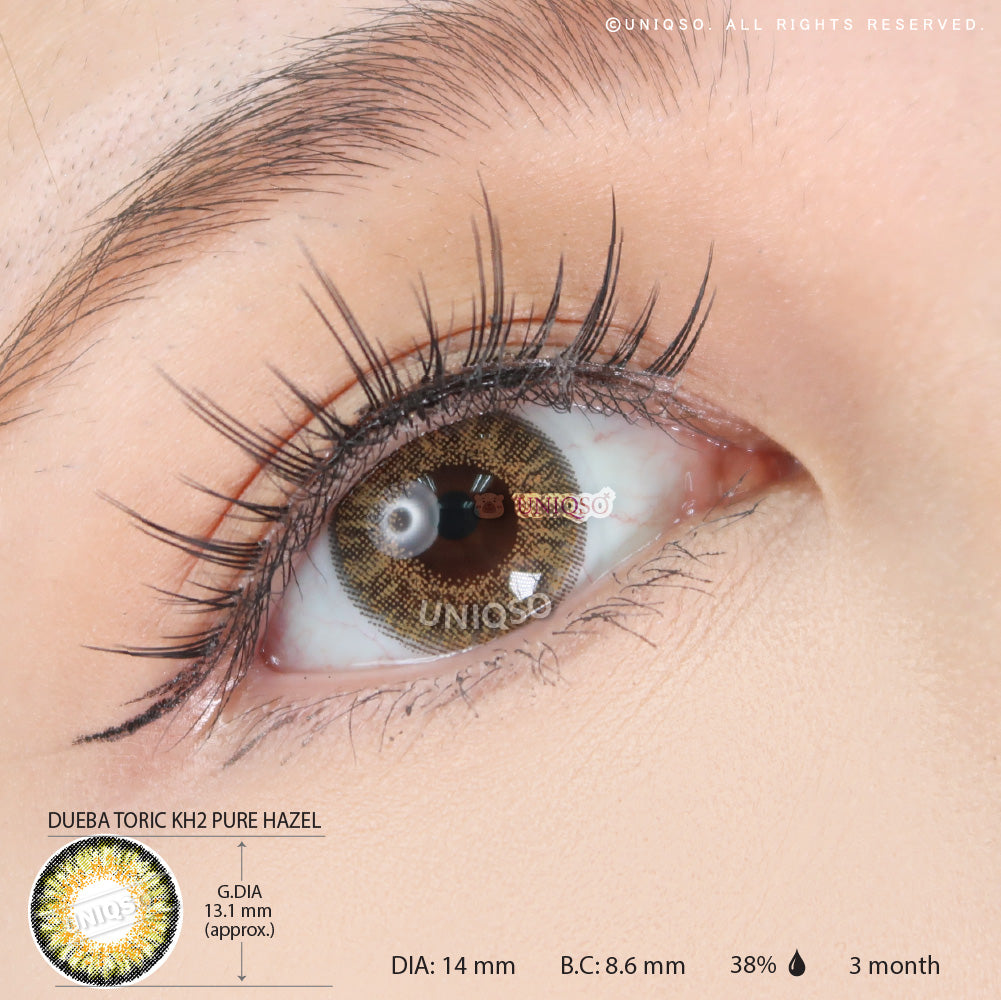 Dueba Toric KH2 Pure Hazel (1 lens/pack)-Colored Contacts-UNIQSO EU