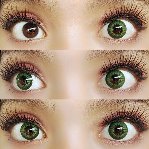 Coscon Crazy with Power - Electro Green (1 lens/pack)-Crazy Contacts-UNIQSO
