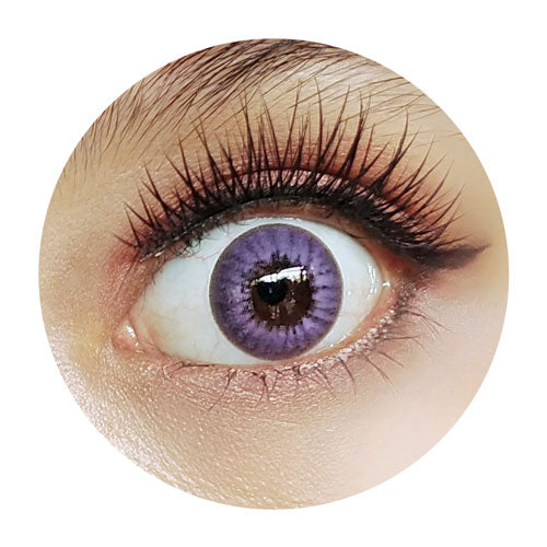 Coscon Crazy with Power - Electro Purple (1 lens/pack)-Crazy Contacts-UNIQSO