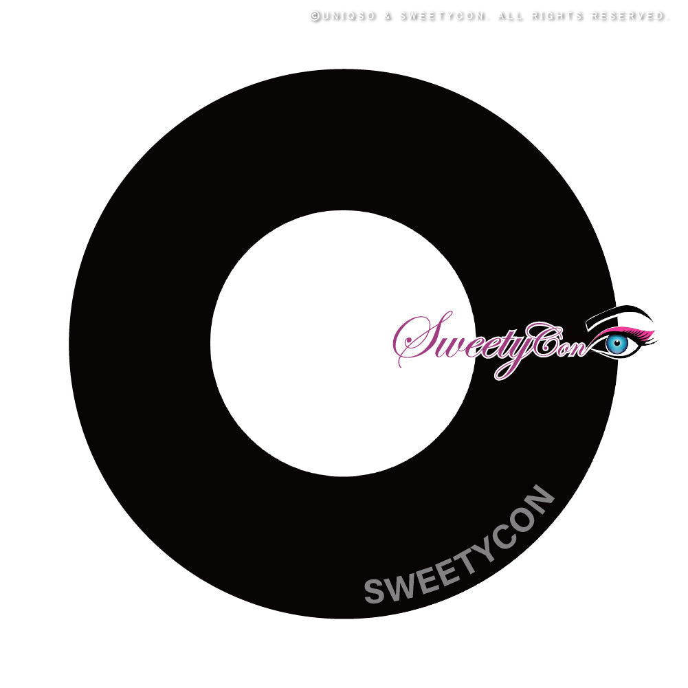 Sweety Crazy Solid Black II (1 lens/pack)-Crazy Contacts-UNIQSO EU
